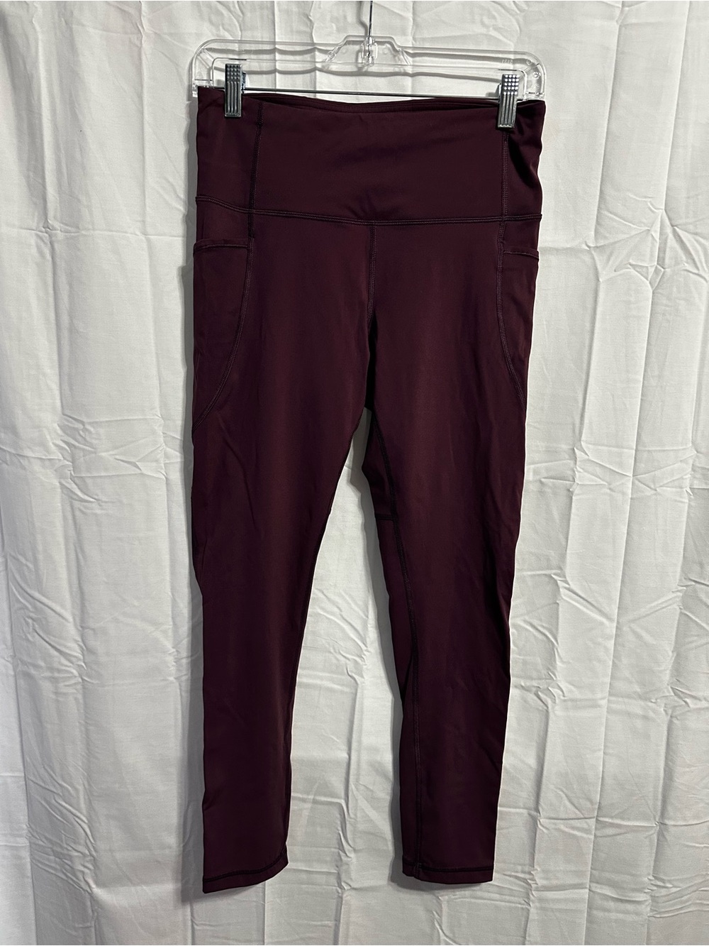 CRZ YOGA Plum High-Rise Performance Leggings MEDIUM inseam 25